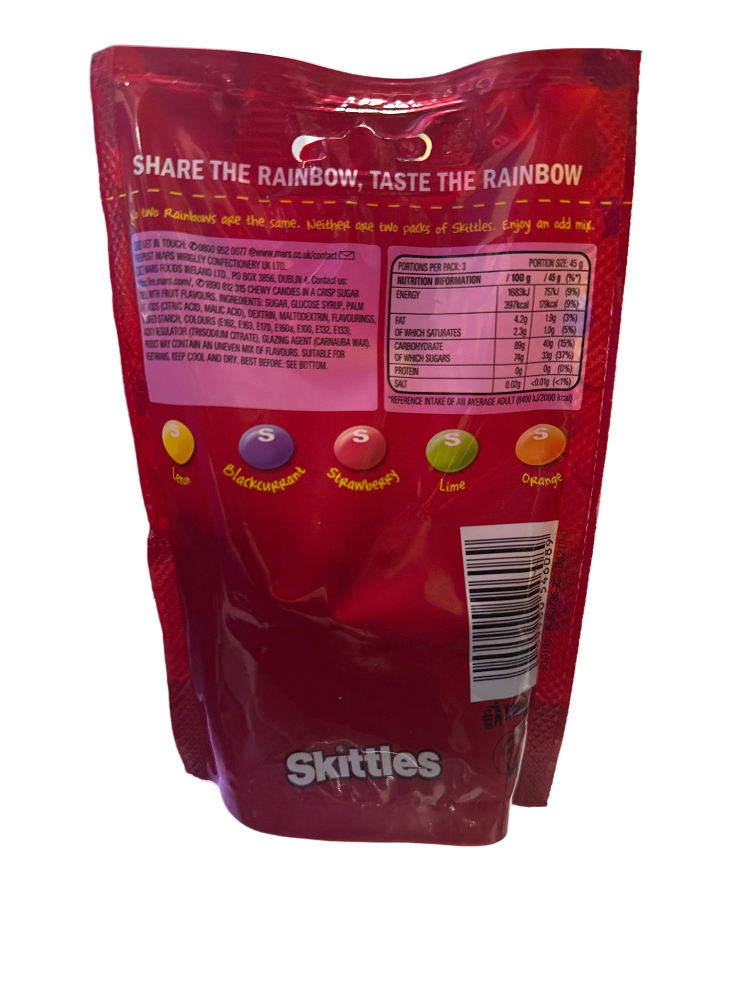 Skittles Original 136G - U.K Edition