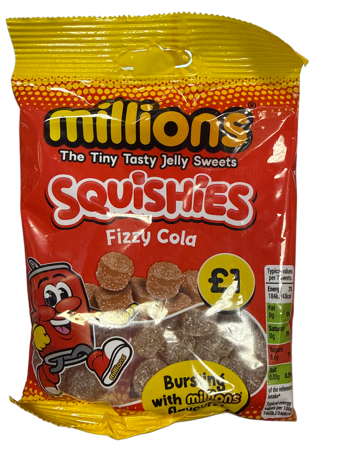Millions Squishies Fizzy Cola 100G - U.K Edition