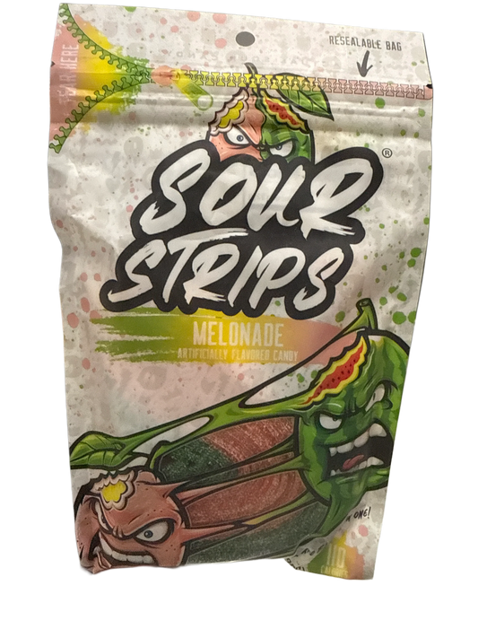Sour Strips Melonade Flavoured Candy Strips 96G - U.S Edition