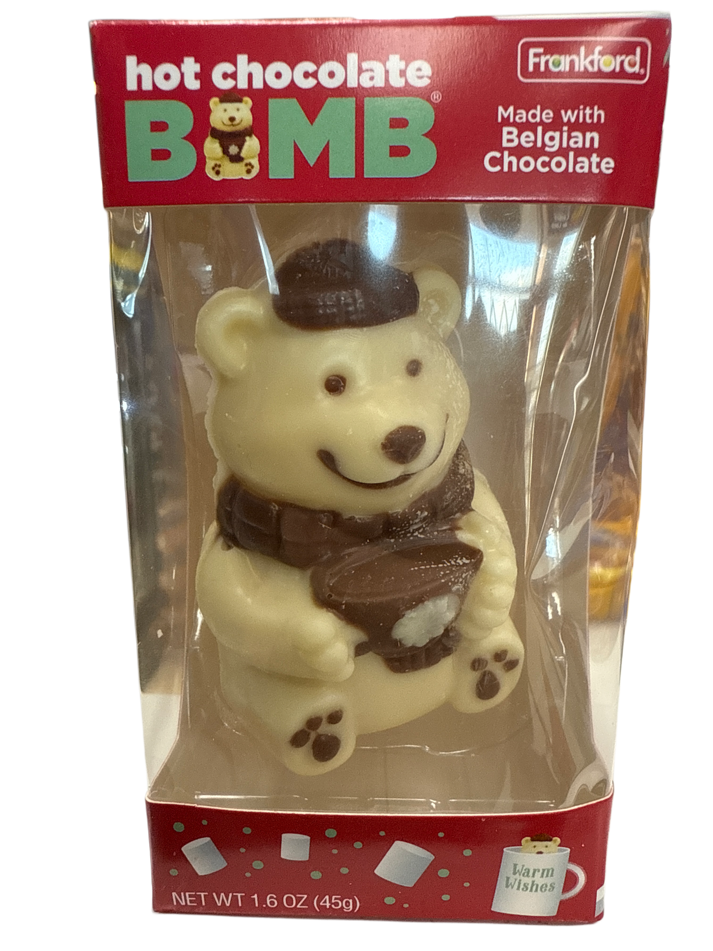 Frankford Weihnachts-Polarbär Belgische Heiße Schokolade Bombe 45G - U.S. Ausgabe