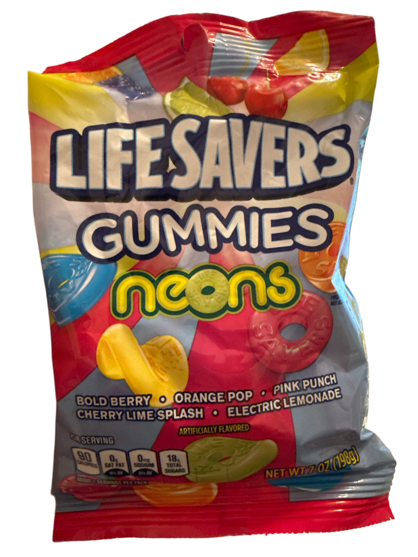 Life Savers Neon Kaubonbons 198G – US-Ausgabe