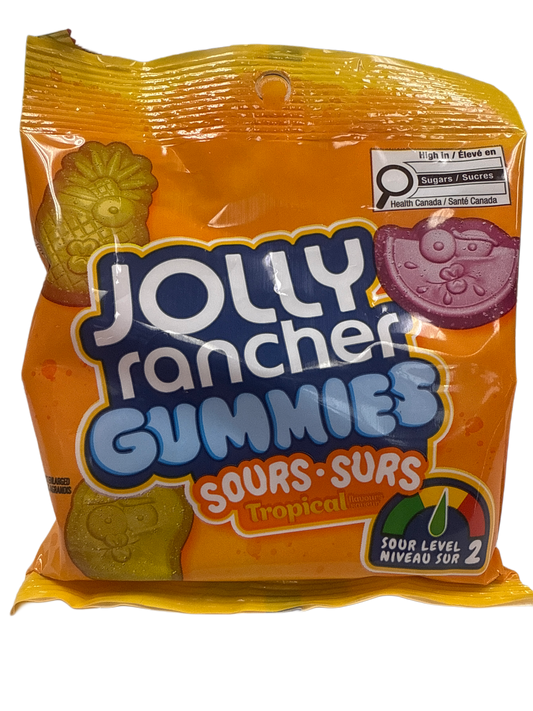 Jolly Rancher Bonbons Gélifiés Acides Saveur Tropicale 182G - Édition Canadienne
