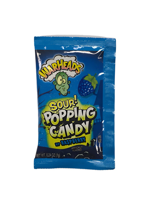 Warheads Sour Popping Candy Blue Raspberry - Extreme Snacks
