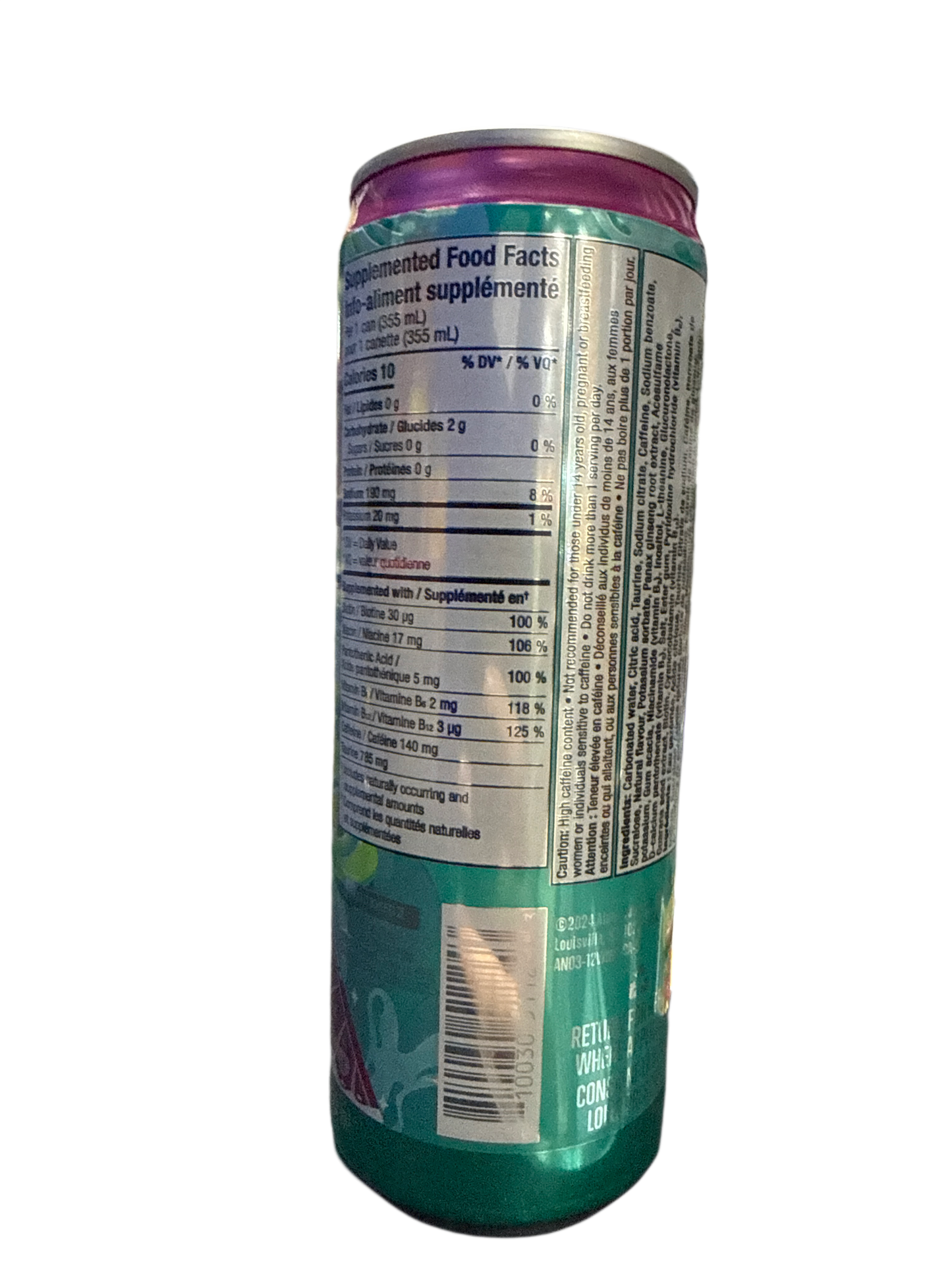 Alani Nu Zero Sugar Watermelon Wave Energy 355ML - Canadian Edition