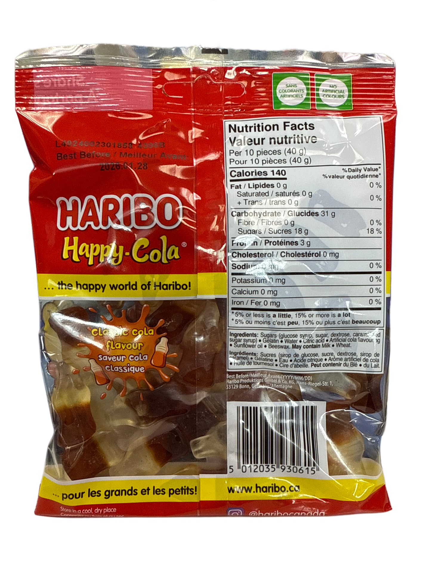 Haribo Happy Cola Gummy Candies - German Edition