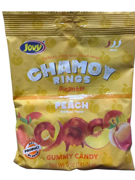 Jovy Chamoy Peach Rings 141G - Mexican Edition