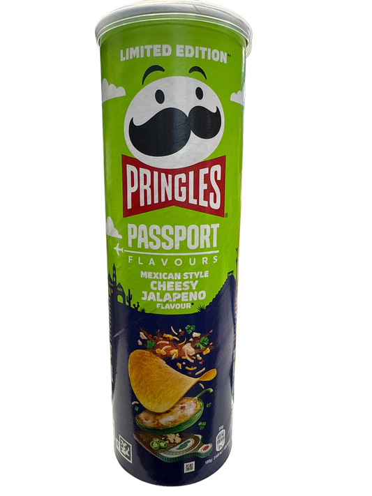 Pringles Limited Edition Mexican Style Cheesy Jalapeno Flavour 165G - U.K Edition