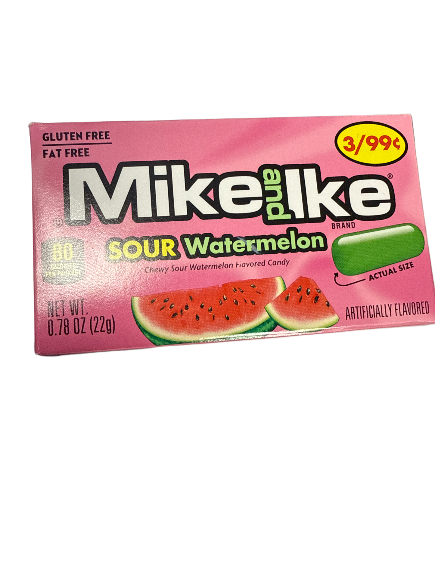 Mike And Ike Mini Theater Box Sauer Wassermelone Geschmack 22G - U.S. Ausgabe