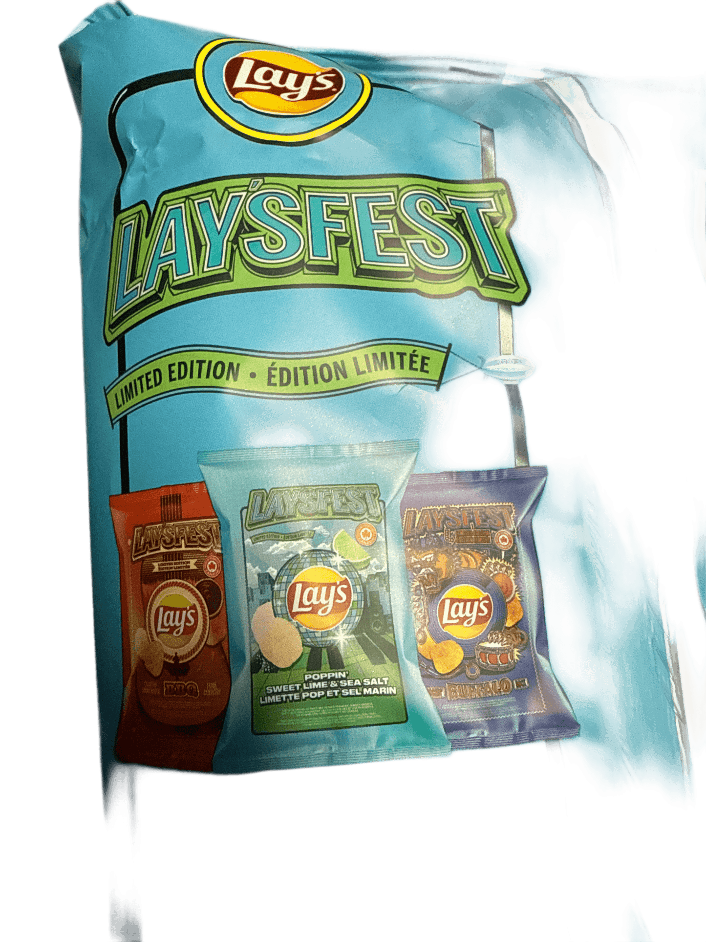 Lays Limited Edition Laysfest Poppin Sweet Lime and Sea Salt 220G - Canadian Edition