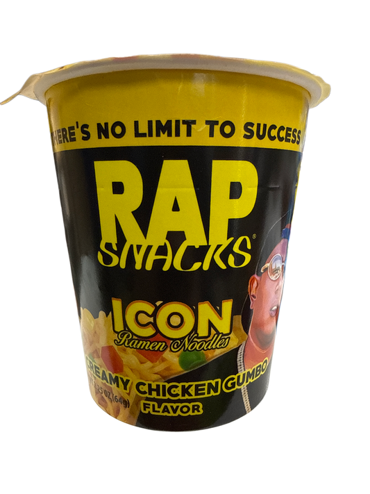 Fideos con sabor a gumbo cremoso de pollo Master Ps de Rap Snacks 64G - Edición EE. UU.