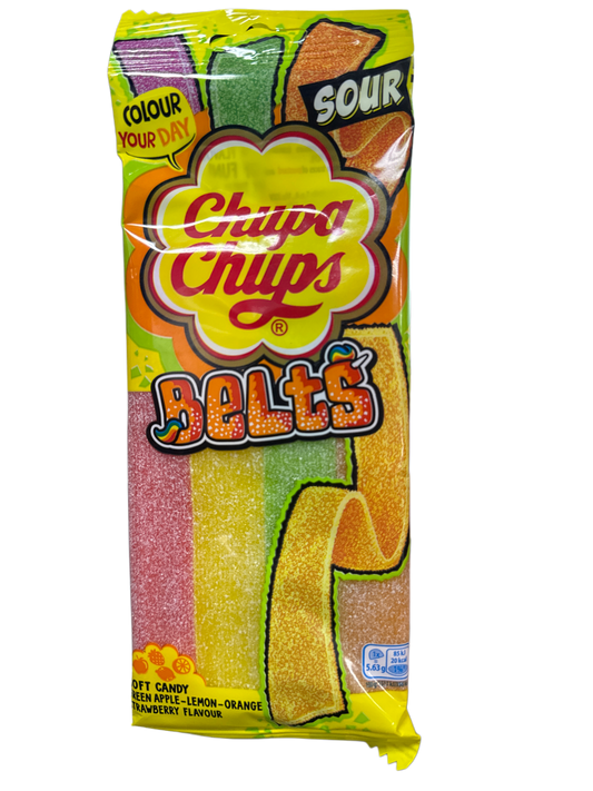 Chupa Chups Sour Belts 90G - U.K Edition