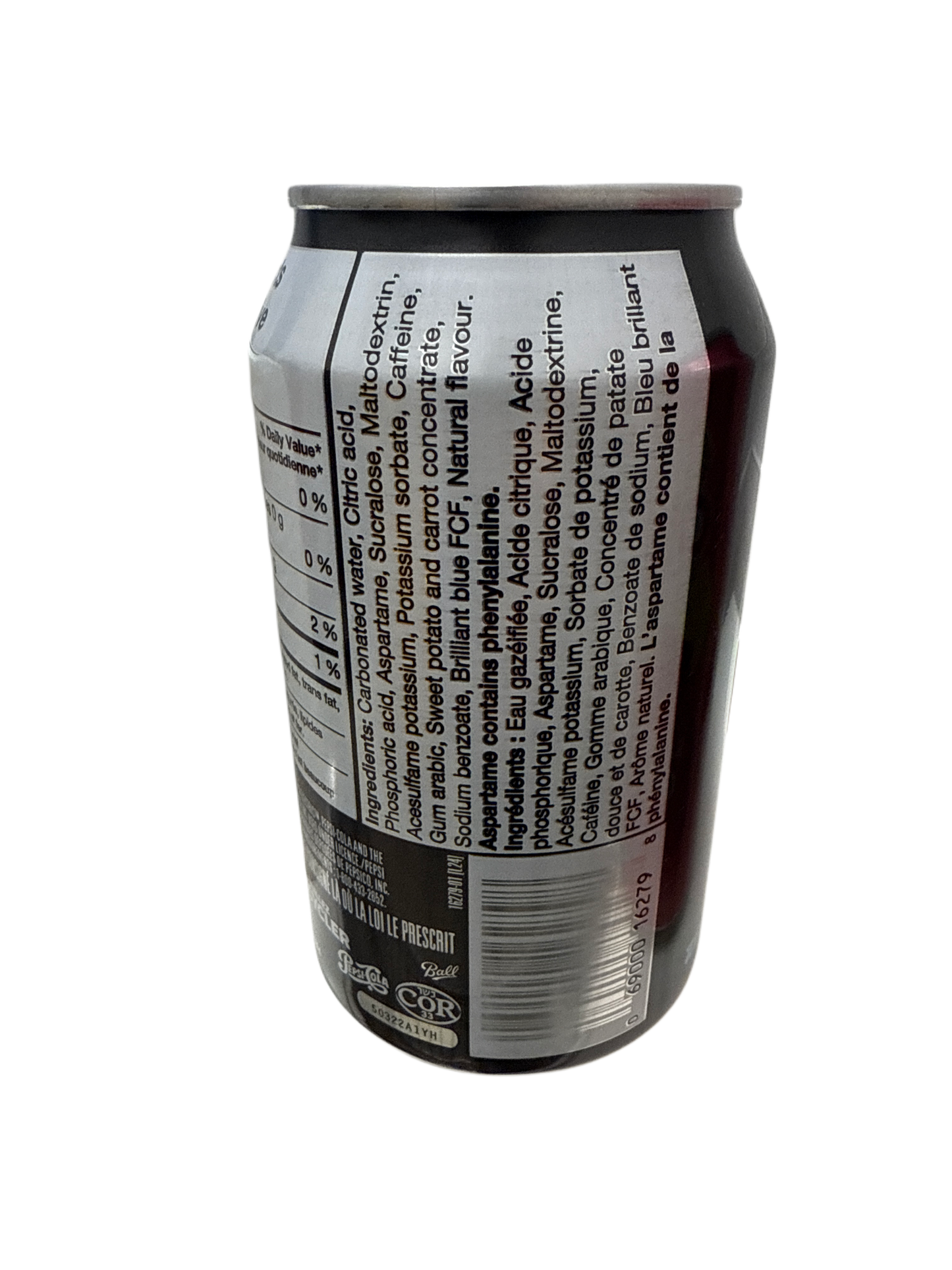 Pepsi Electric Zesty Citrus Can 355ML - Canadian Edition