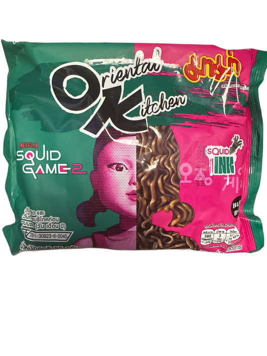 Oriental Kitchens Squid Game 2 Noodles with Squid Ink 85G - Korean Edition