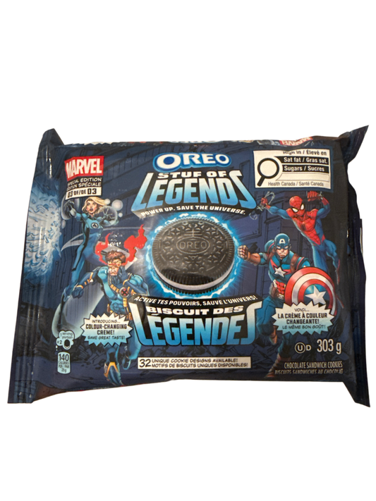 Oreo Limited Edition 3 Of 3  Stuf Of Legends Cookies 303G - Canadian Edition