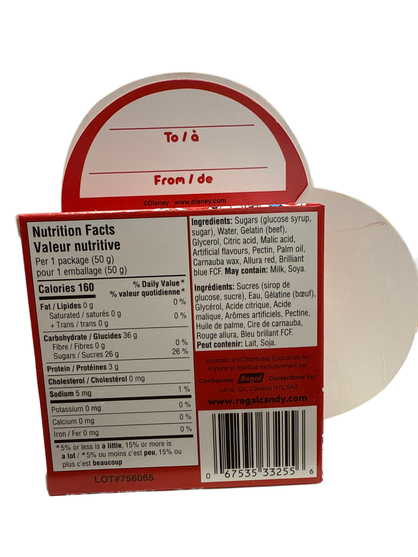 Mikey And Minnie Valentines Day Gummy Candy 50G - Canadian Edition