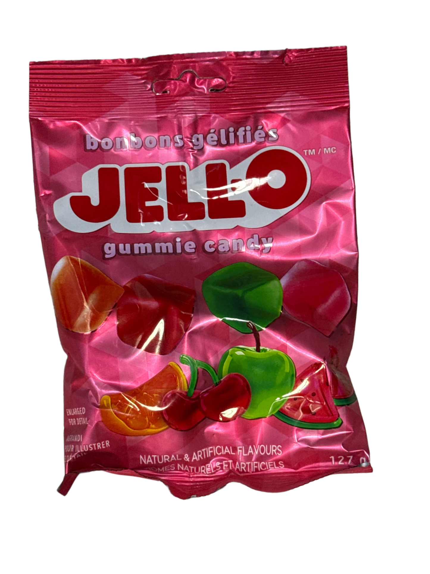 JELL-O Gummy Candy Cubes 127G - Canadian Edition