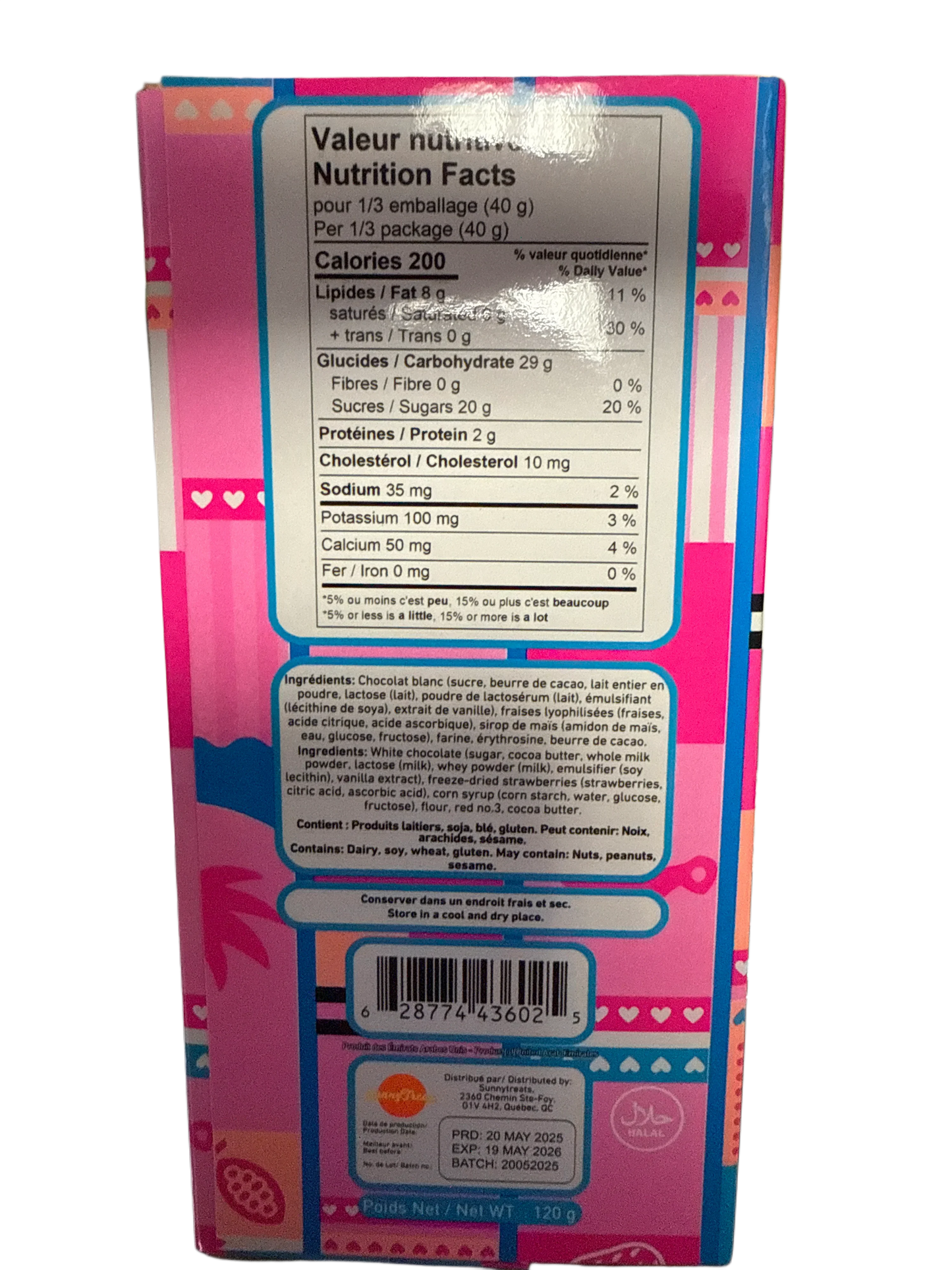 Habibi Dubai Strawberry Cotton Candy Chocolate 200G - Dubai Edition