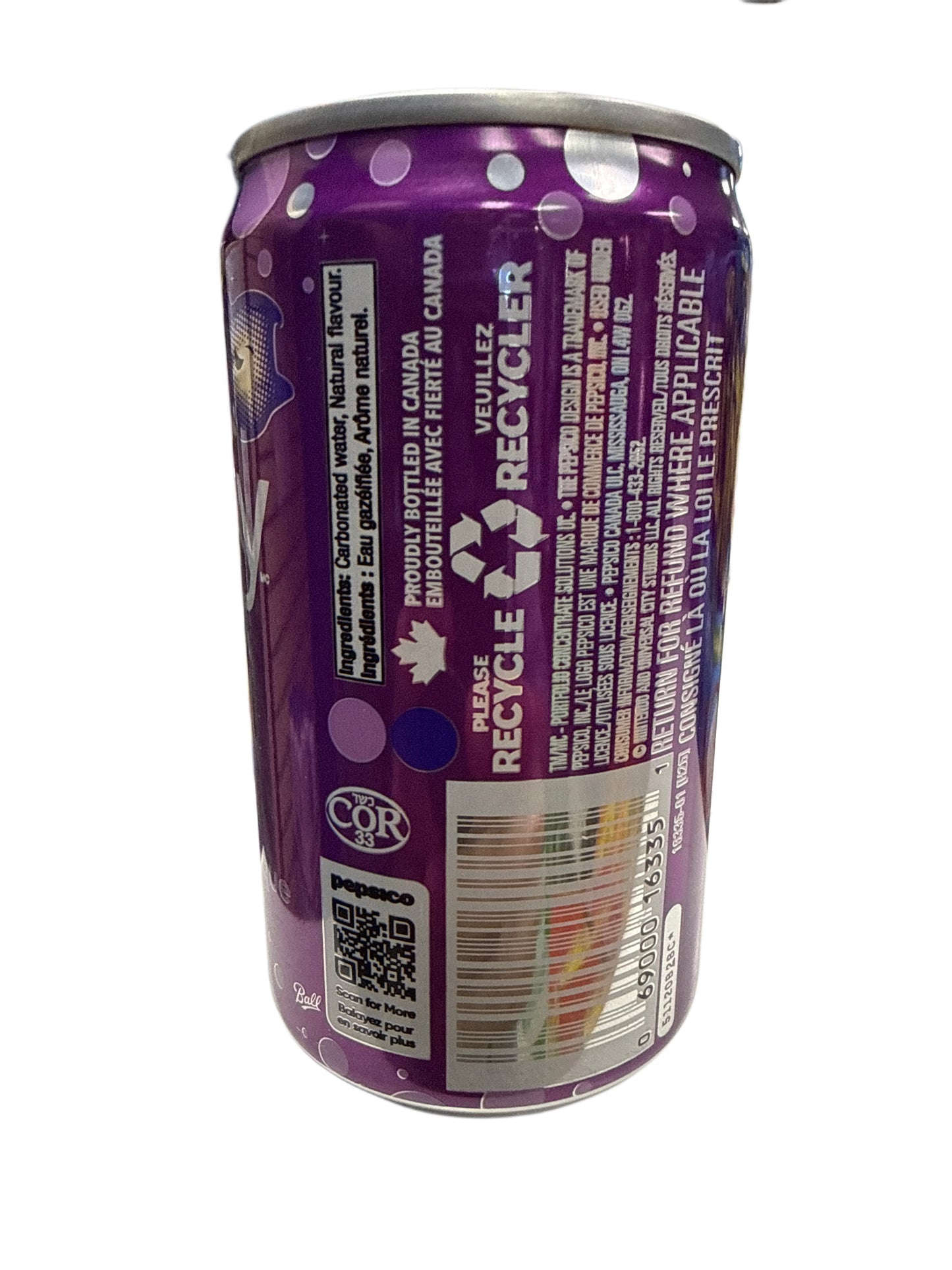 Bubly Limited Edition Super Mario Galaxy Cosmic Swirl Flavour 222ML - Canadian Edition