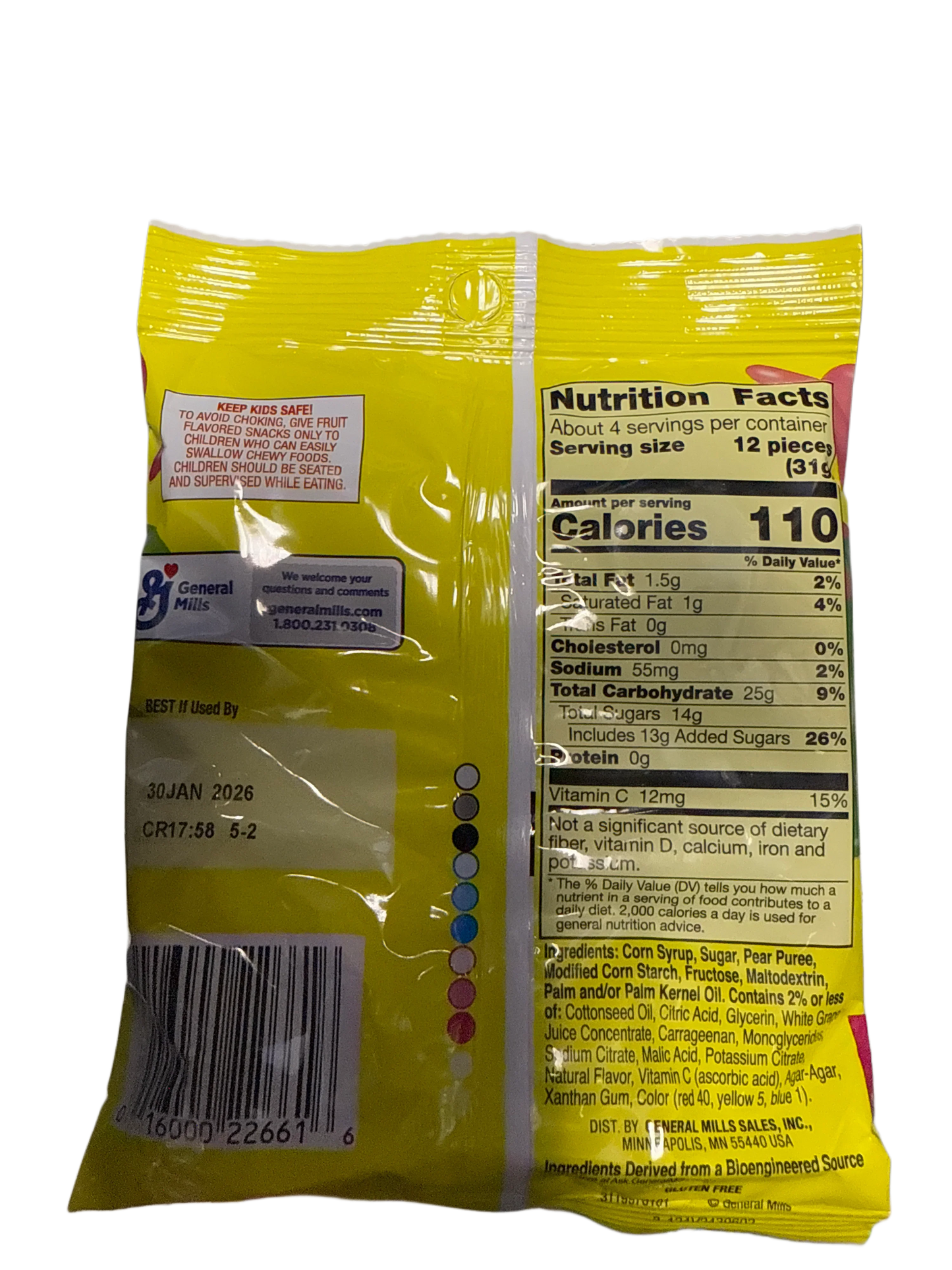 Gushers Watermelon And Sour Apple 120G - Canada