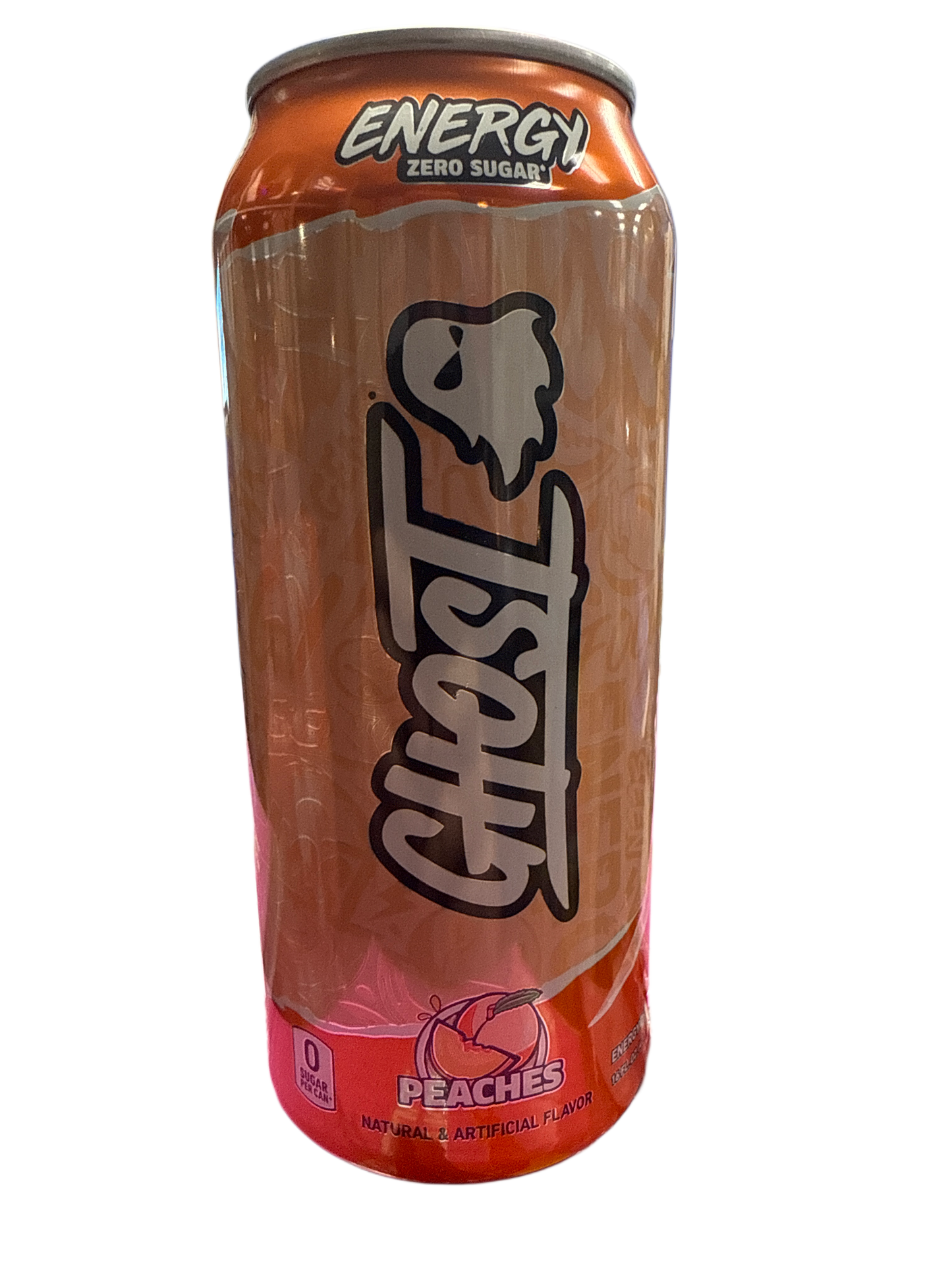 Bebida Energética Ghost Zero Azúcar Duraznos 473ML - Edición EE. UU.