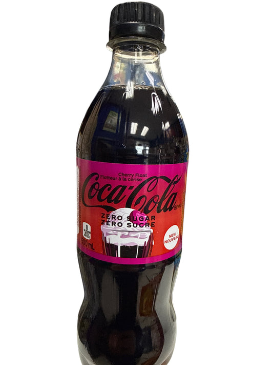 Coca Cola Zero Sugar Cherry Float Bottle 500ML - Canadian Edition