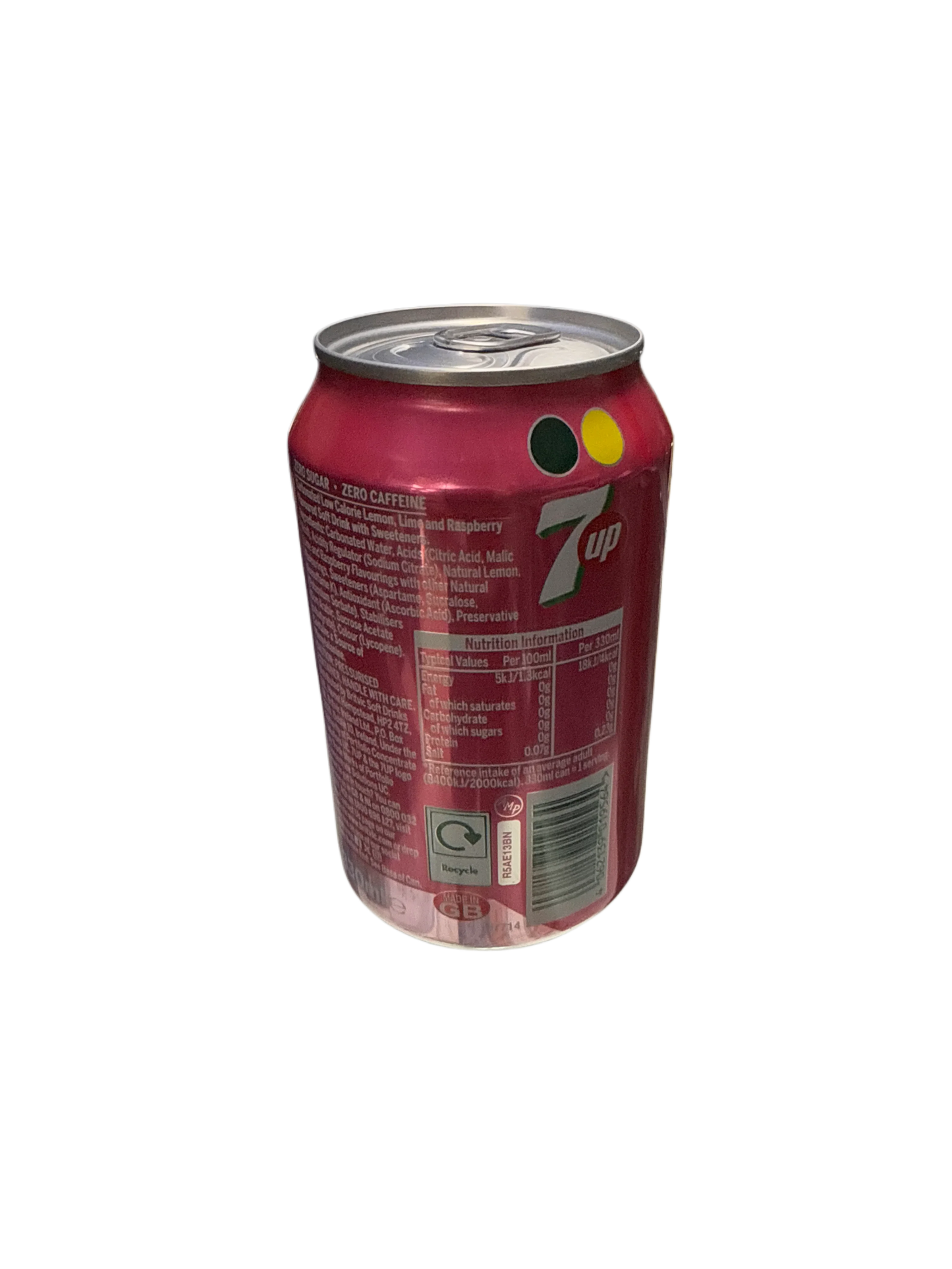 7UP Pink Lemonade 330ML - U.K Edition