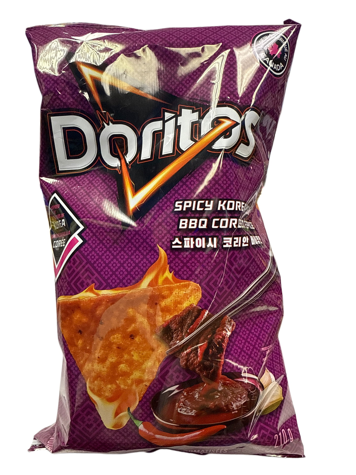 Doritos Spicy Korean BBQ Chips 210G - Canadian Edition