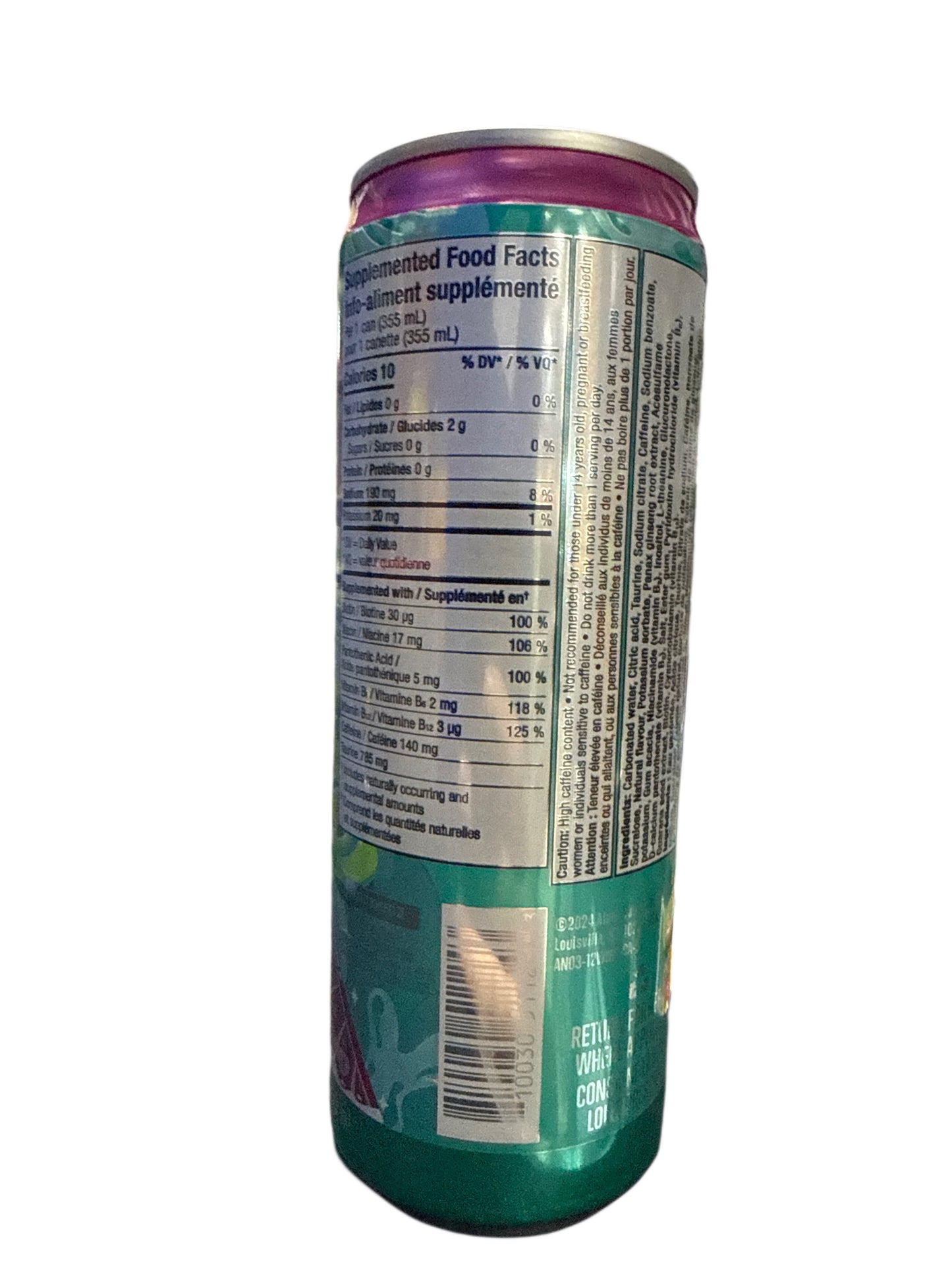 Alani Nu Zero Sugar Watermelon Wave Energy 355ML - Canadian Edition