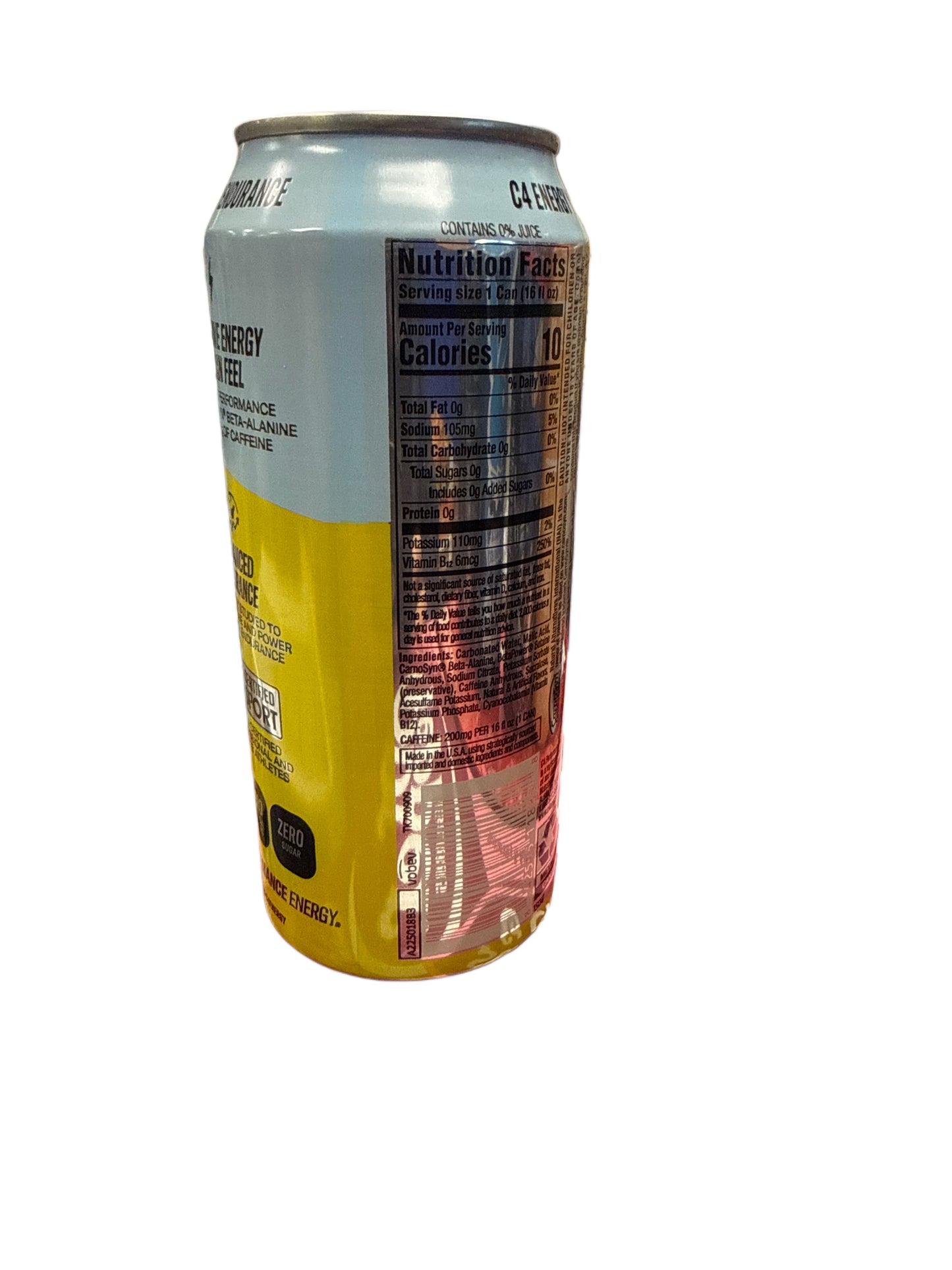 C4 Zero Sugar Arctic Snow Cone Energy Drink 473ML - International Edition