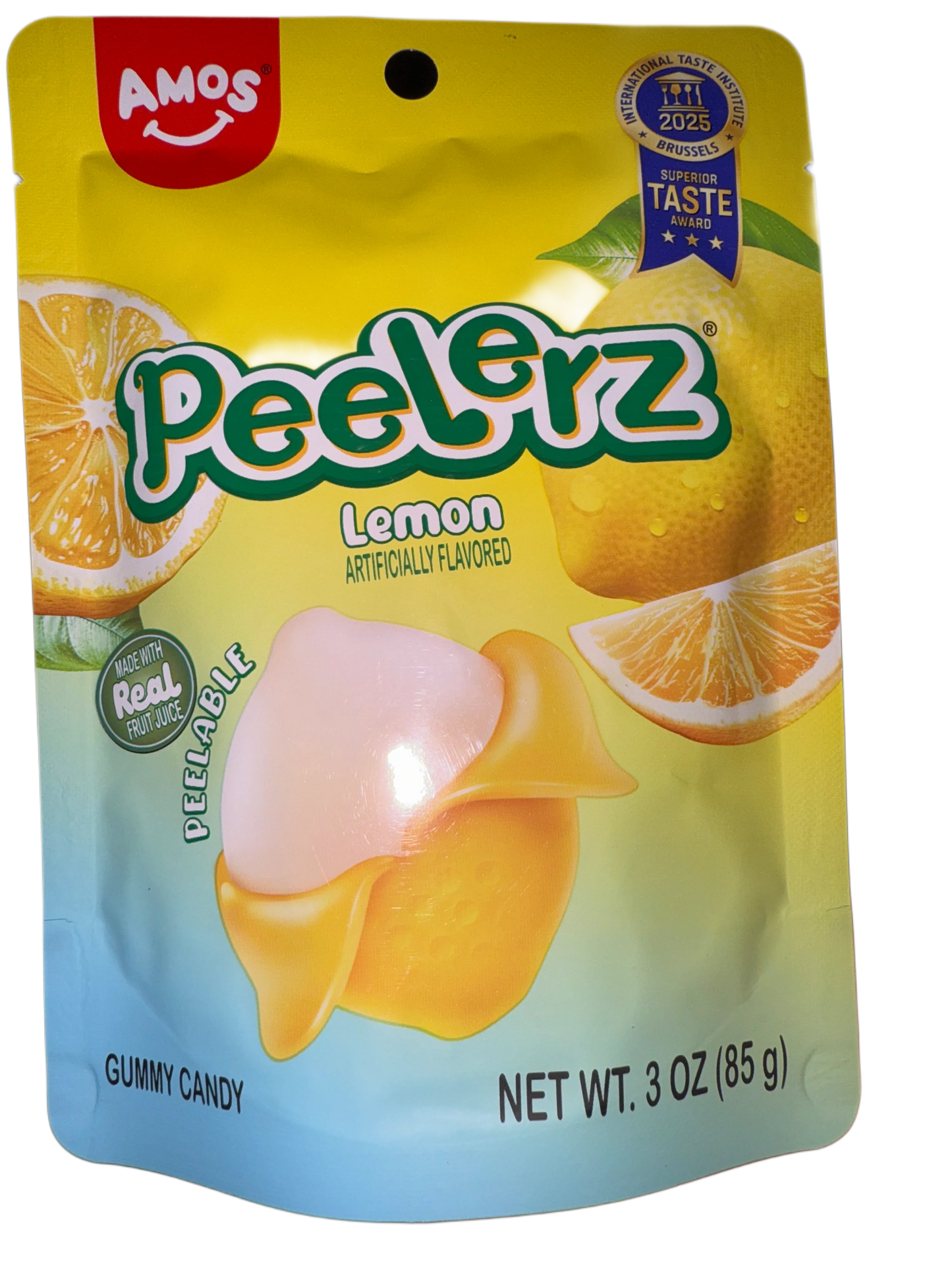 Amos Peelerz Gummy Lemon 85G - U.S Edition