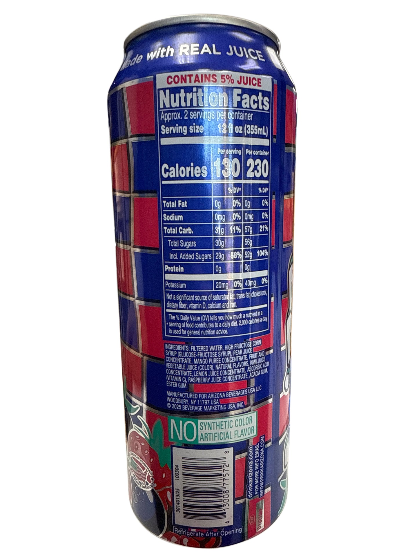 Arizona Rizzler Saveur Baies 650ML - Édition U.S