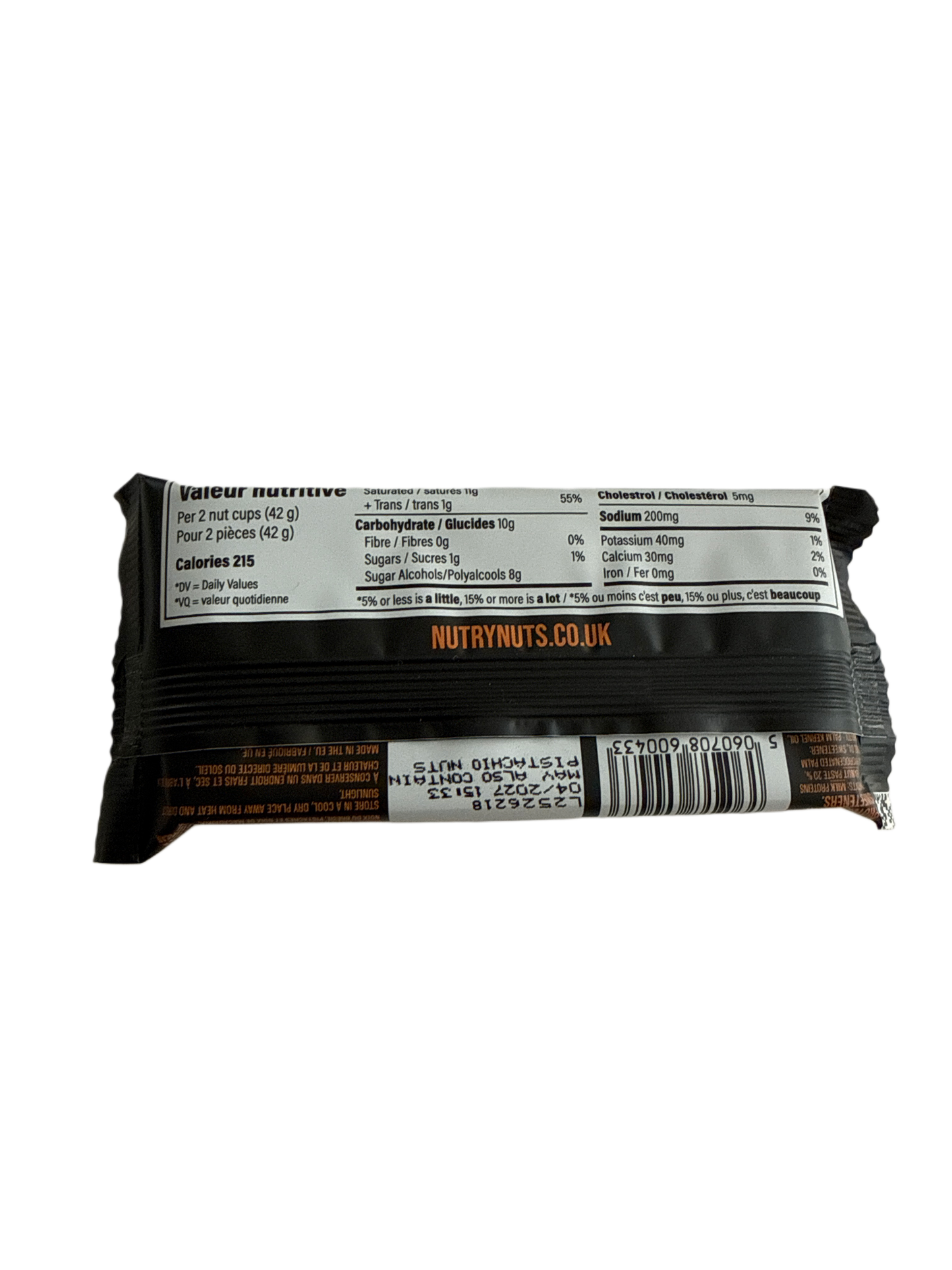 Nutry Nuts 12 Gram Salted Caramel Peanut Butter Protein Cups 42G - U.K Edition