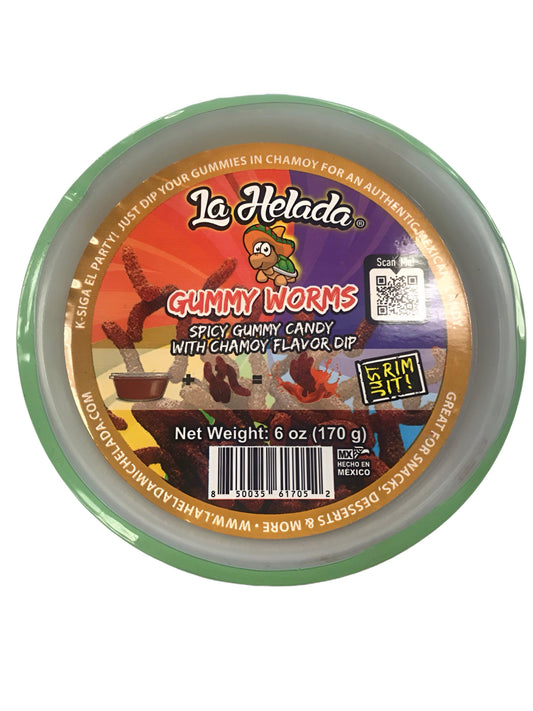 La Helada Spicy Gummy Worms Candy With Chamoy - Extreme Snacks