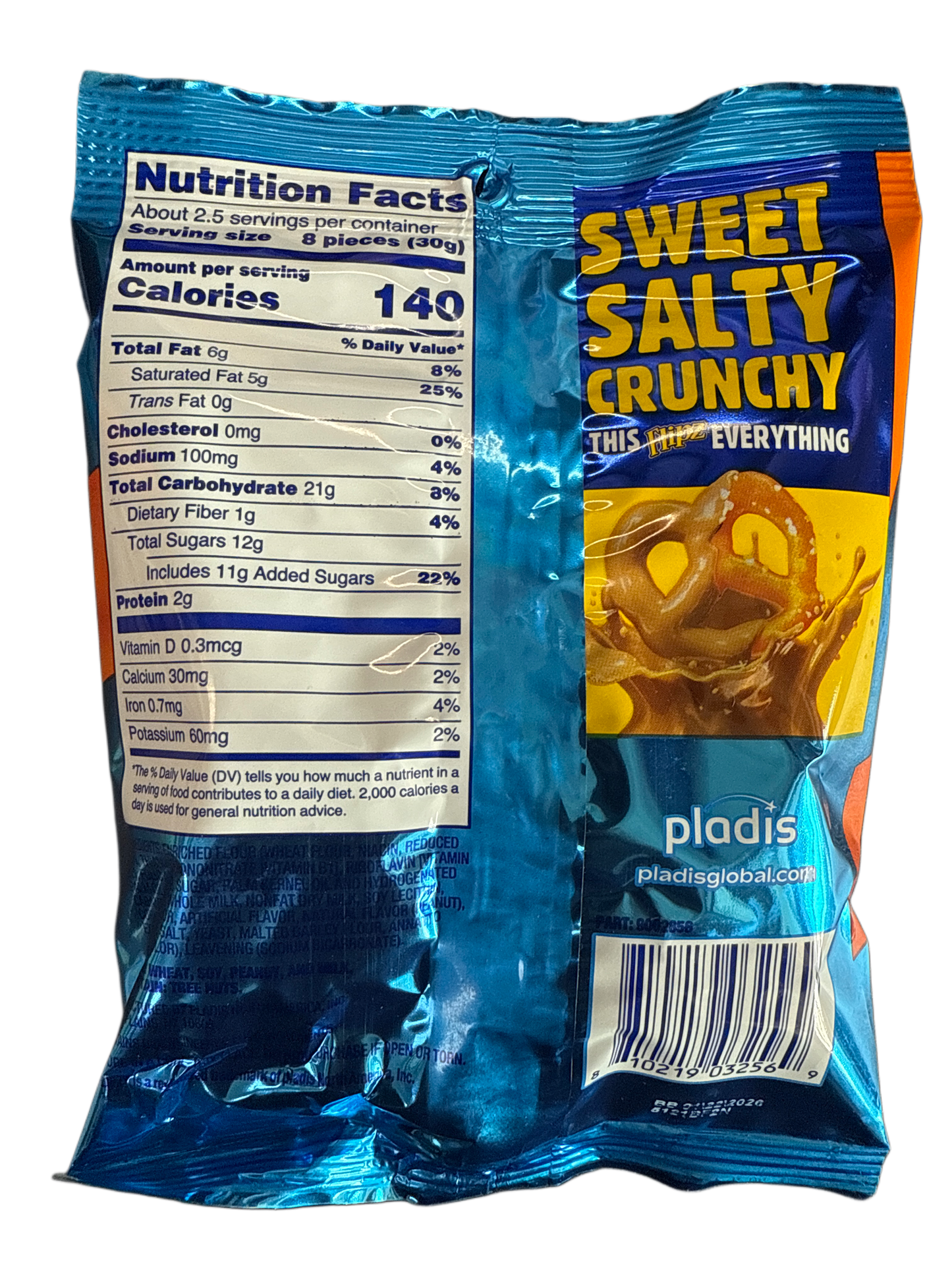 Flipz Peanut Butter Fudge Covered Pretzels 71G - U.S Edition