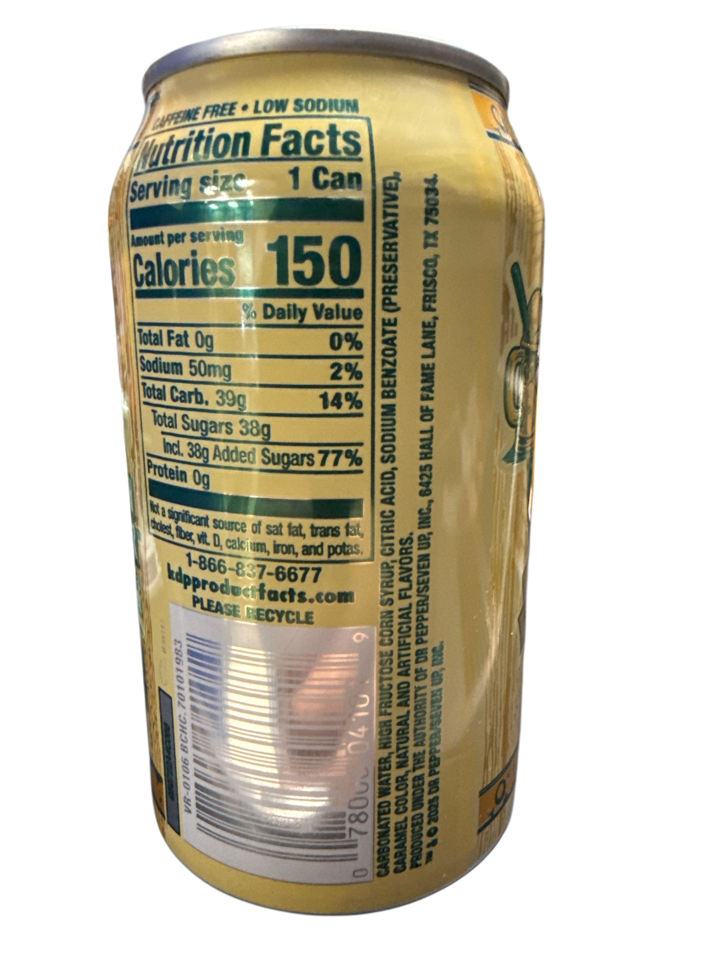 Vernors Limited Edition Boston Cooler Can 355ML - U.S Edition