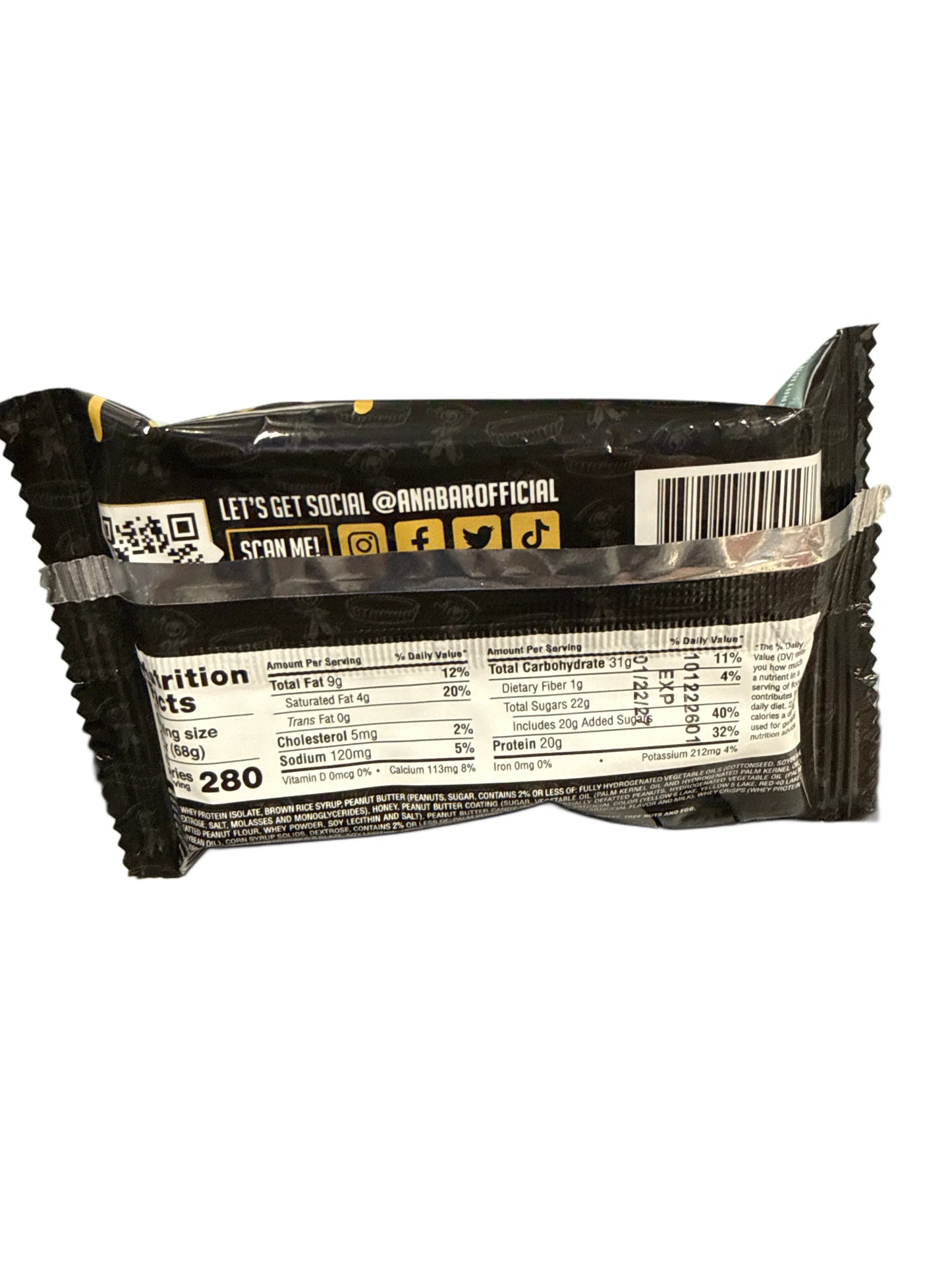 Anabar Death By Peanut Butter Protein Bar 68G - U.S Edition