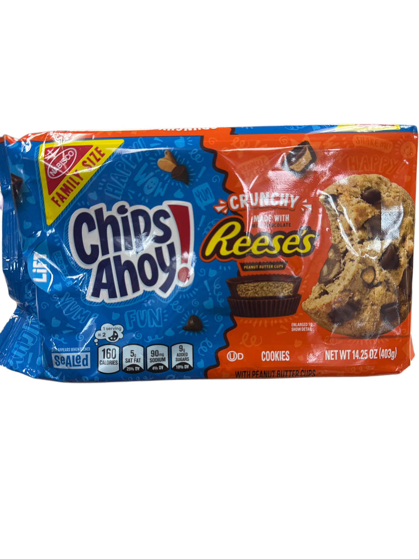 Chips Ahoy Crunchy Reeses Cookies 403G - U.S Edition