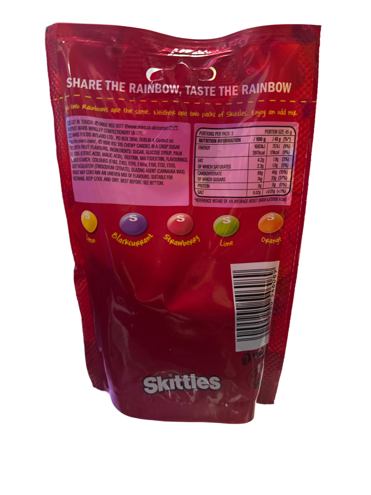 Skittles Original 136G - U.K Edition