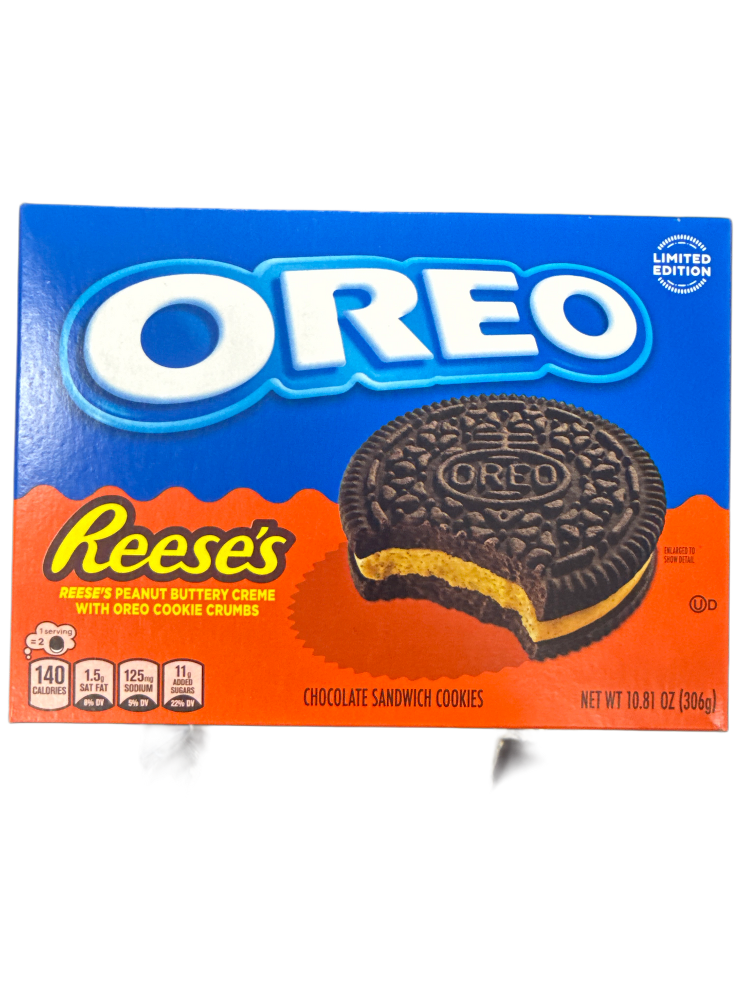 Oreo Family Size Reeses's Peanut Butter Creme With Oreo Cookie Crumbs 306G - U.S Edition