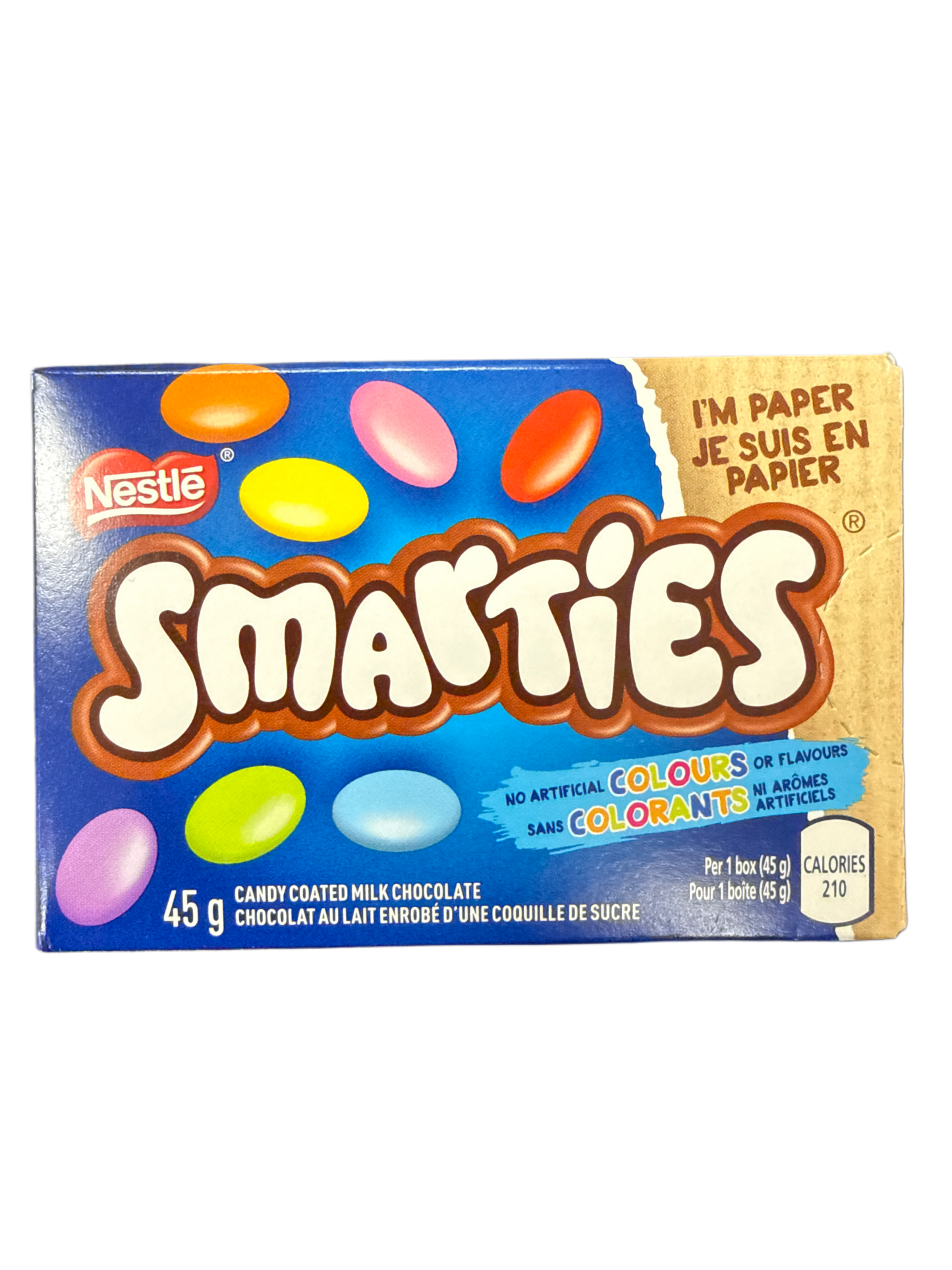 Smarties Chocolate con Leche Cubierto de Caramelo 45G - Edición Canadiense