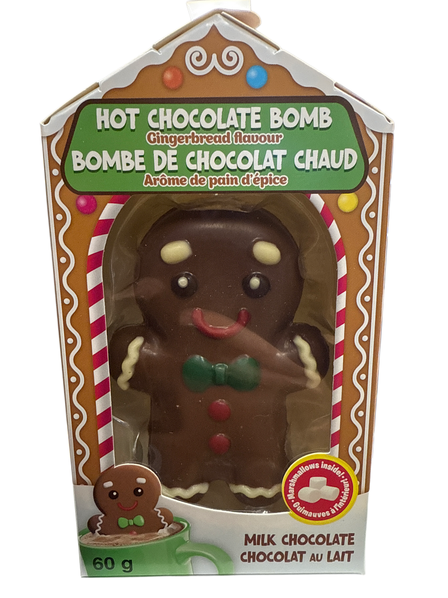 Heiße Schokolade Bombe Weihnachts Lebkuchen Geschmack 60G - U.S. Ausgabe