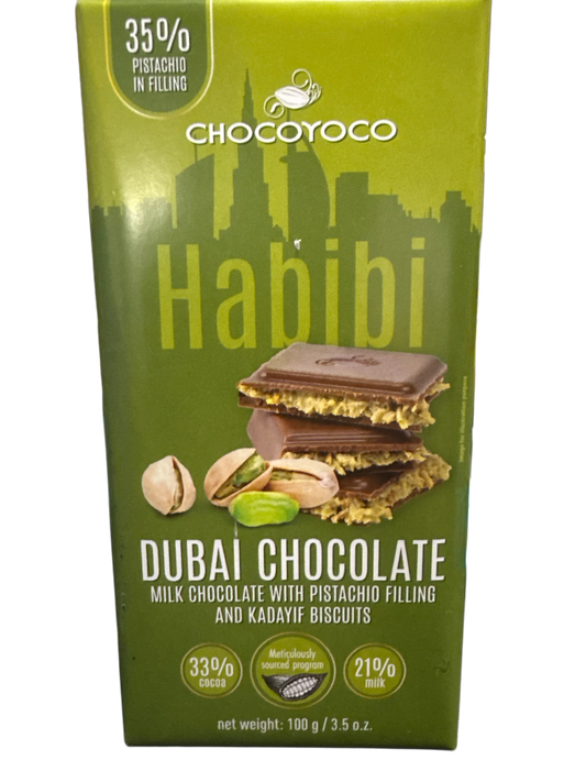 Chocoyoco Habibi Dubai Chocolate 100G - Poland Edition