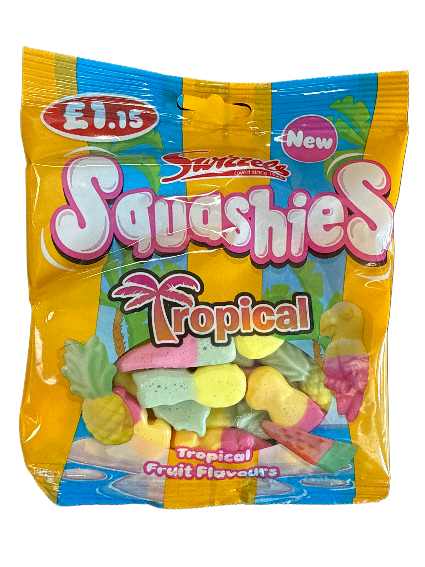 Squashies Tropical Fruit Flavours 100G - U.K Edition
