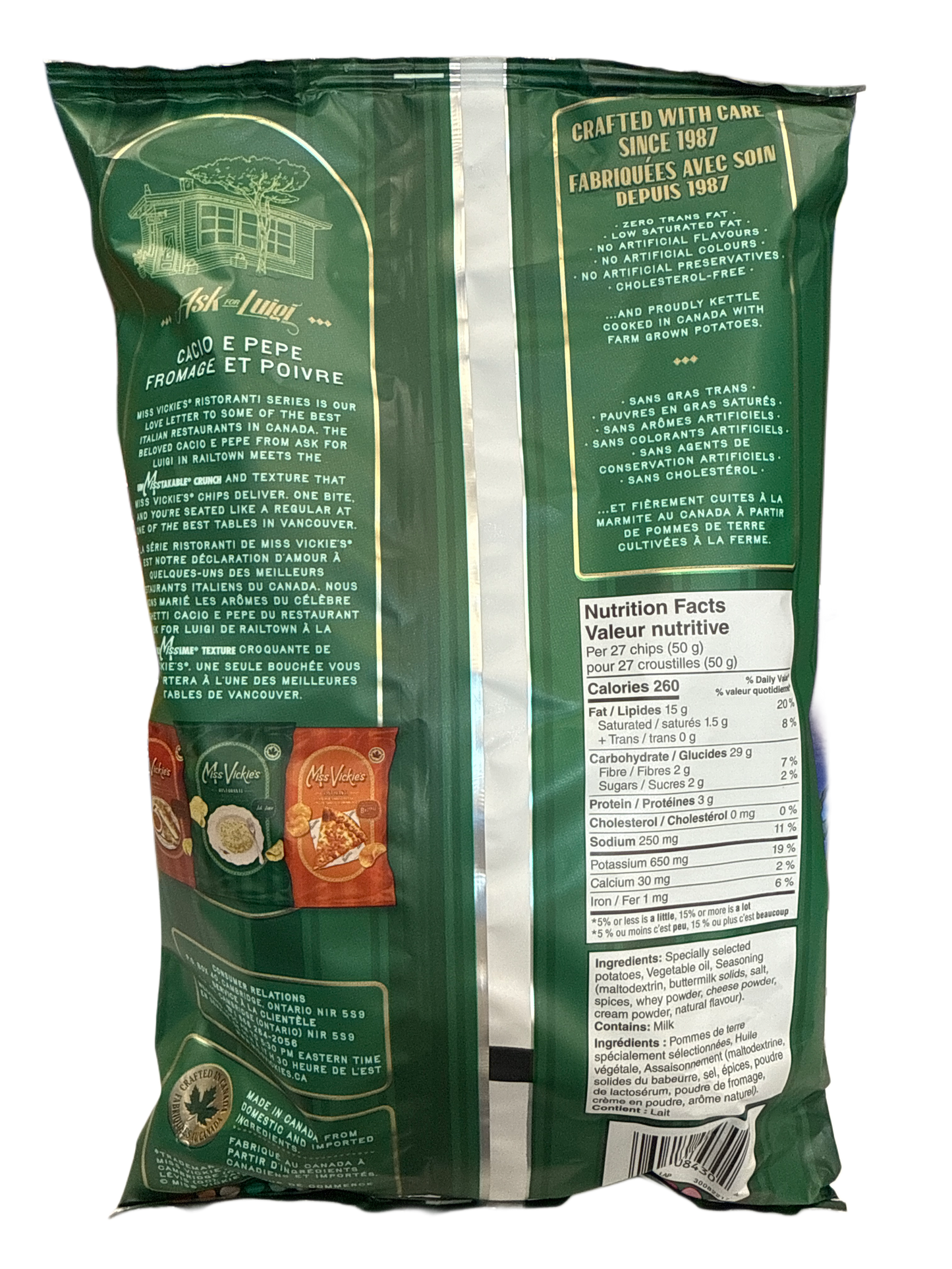 Miss Vickies Limited Edition Cacio E Pepe Flavour 190G - Canadian Edition