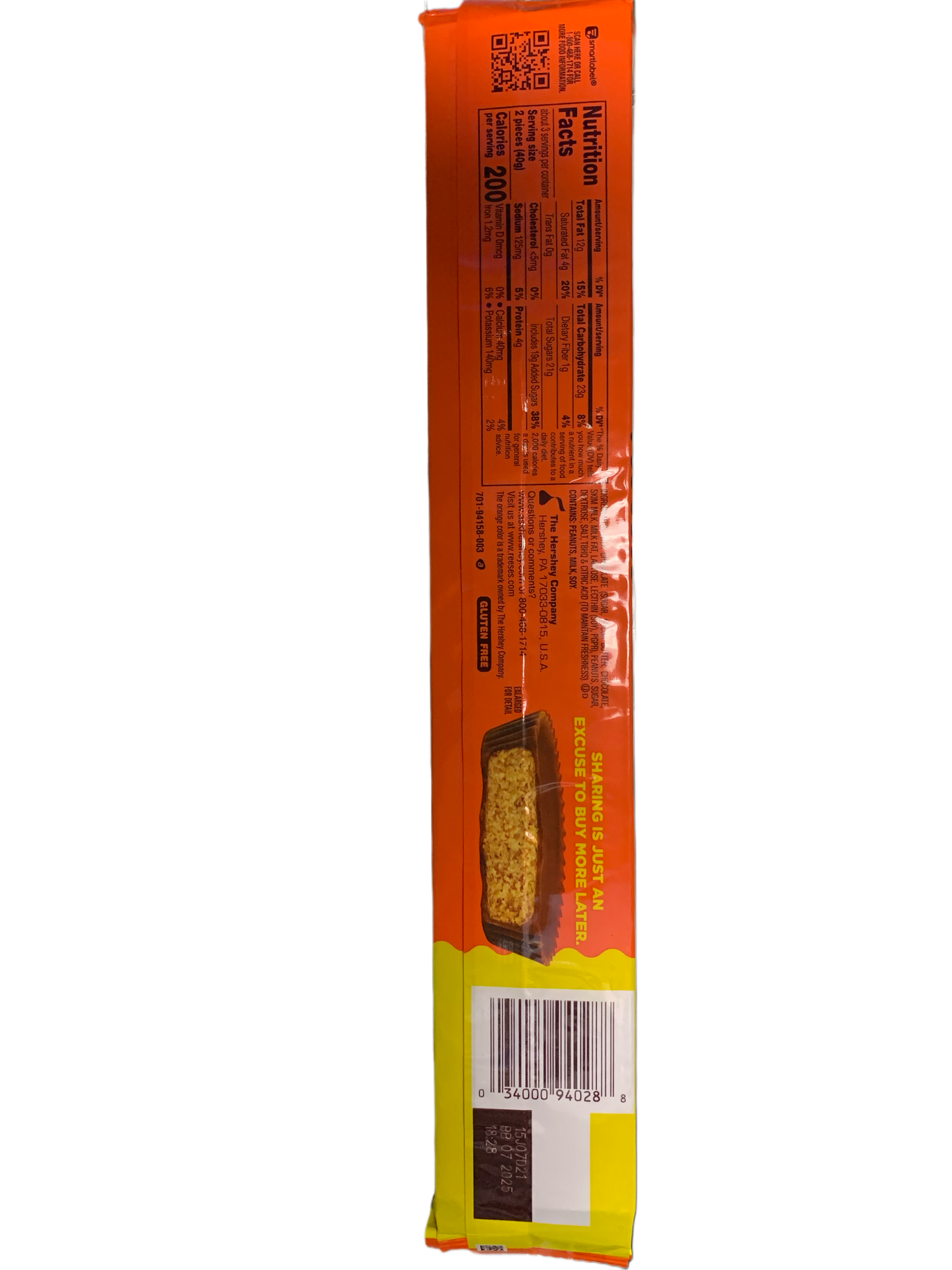 Reeses Peanut Butter Cups Super King Chocolate Bar 119G - U.S Edition