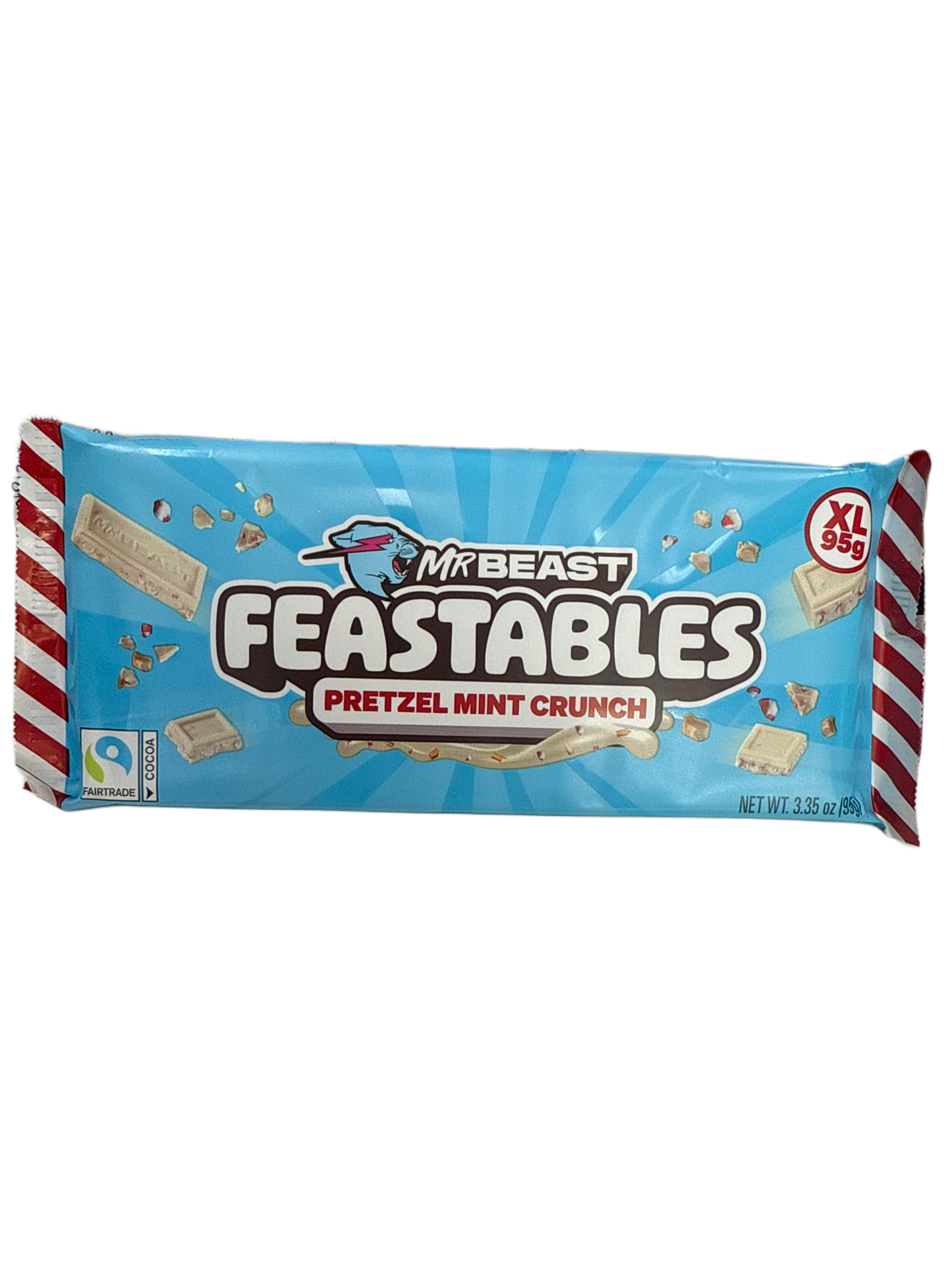 Mr Beast Feastables Édition Limitée Bretzel Menthe Croquant XL 95G - Édition U.S