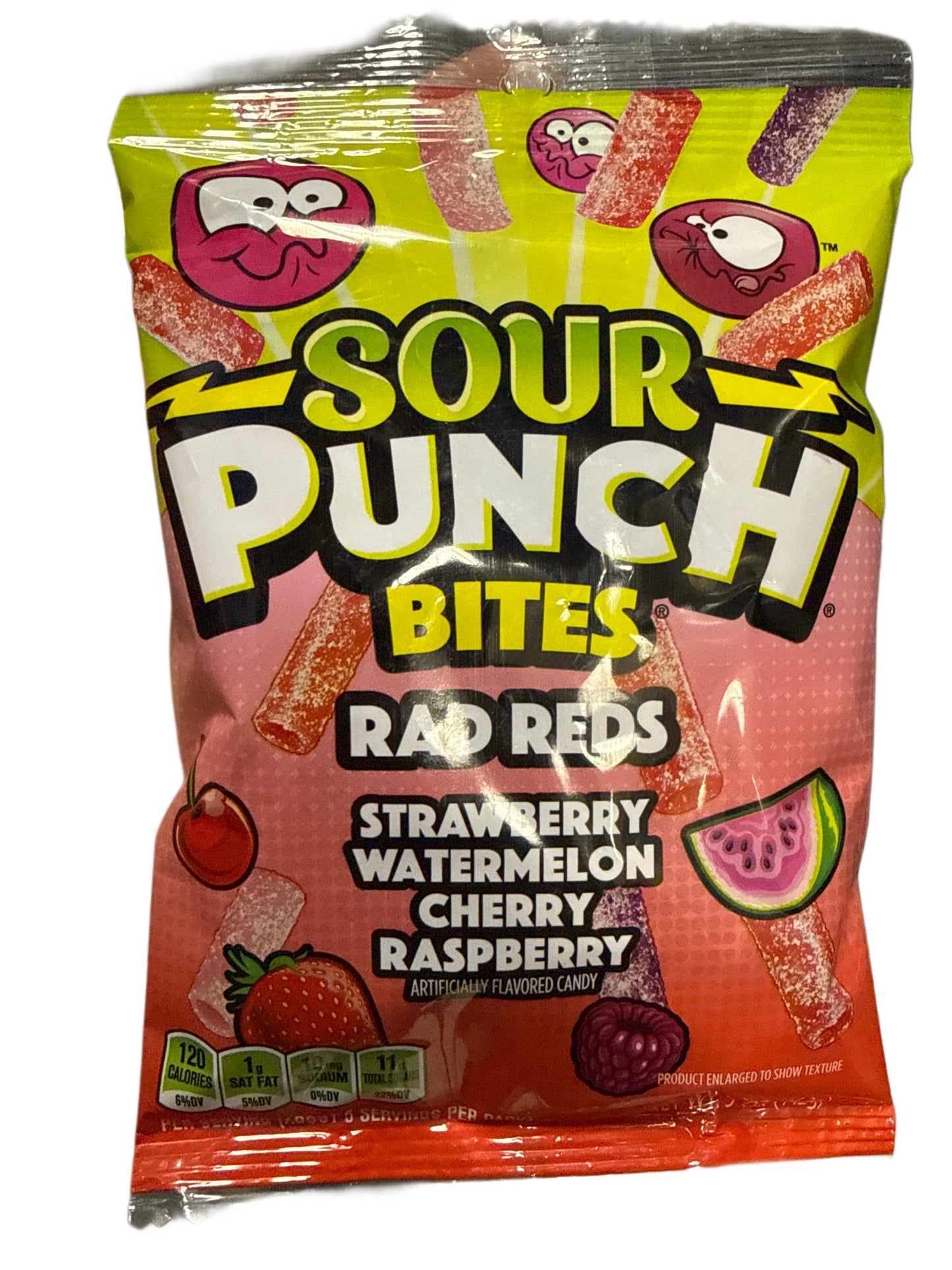 Sour Punch Bites Rad Reds Slik 142G - U.S Udgave