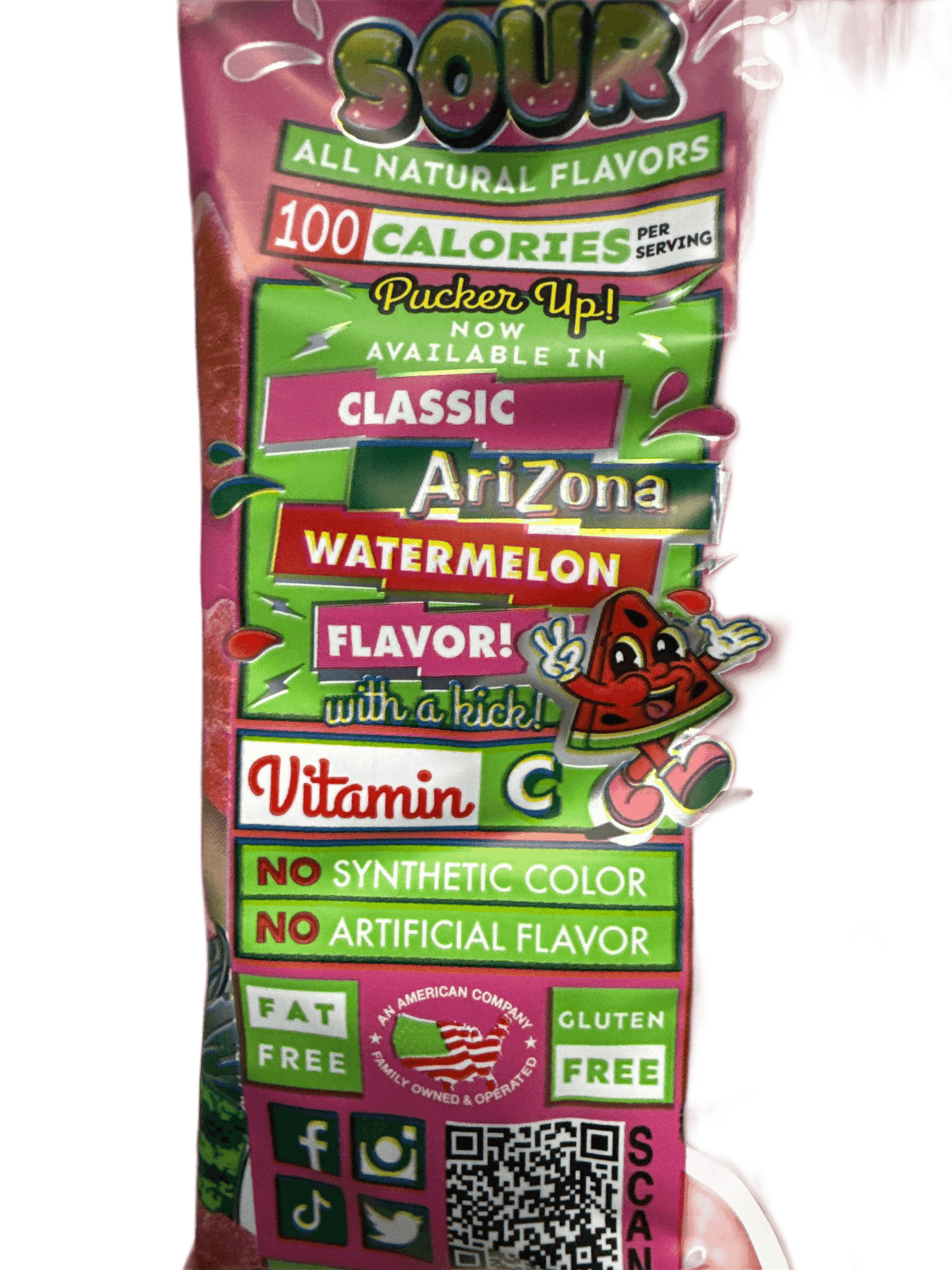 Arizona Sour Watermelon Fruit Snacks 142G - U.S Edition