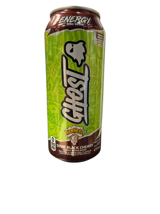 Ghost Zero Sugar Sour Black Cherry Energy Drink 473ML - Canadian Edition