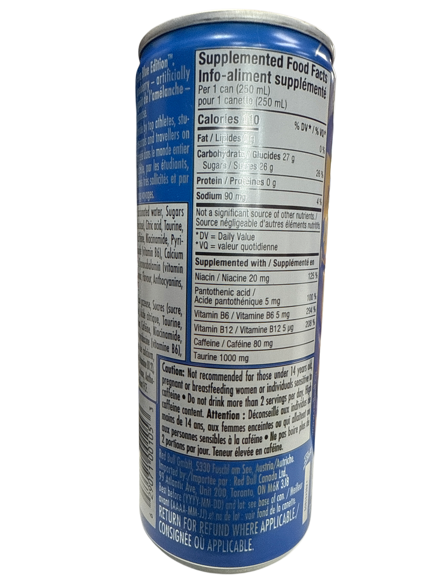 Red Bull Edición de Verano Juneberry 250mL - Edición Canadiense